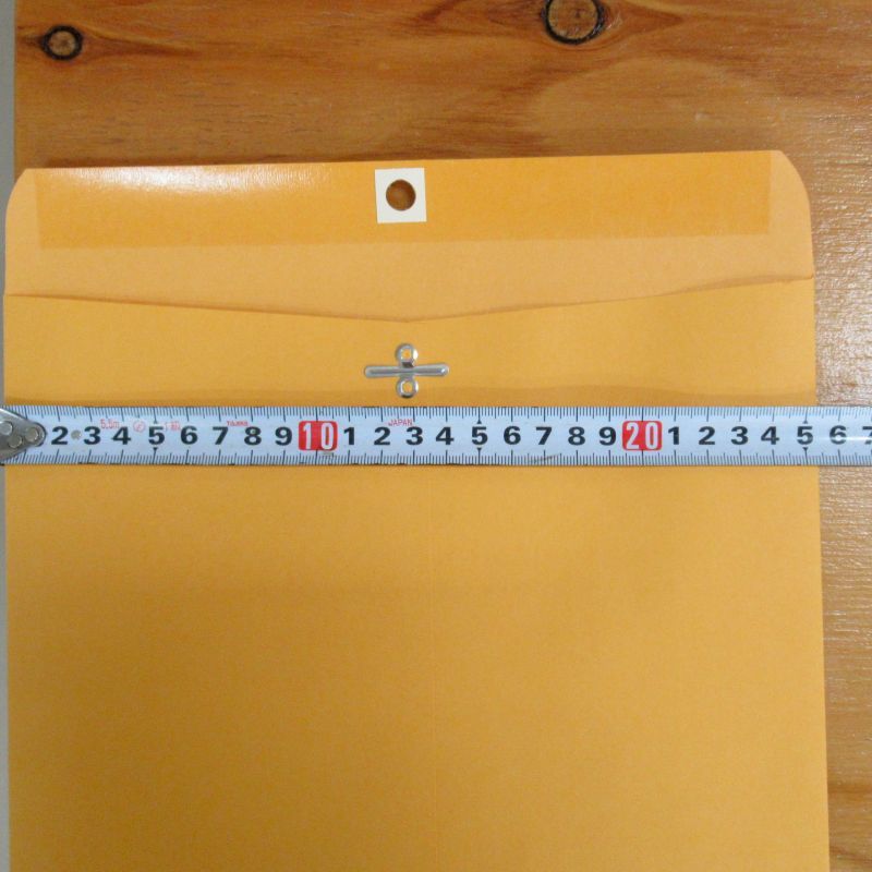 アメリカのクラフト封筒【Kraft Clasp Envelope】10 ｘ 13インチ